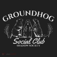 Retro Groundhog Social Club Shadow Society Groundhog Day Beanie thumb 2