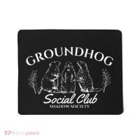 Retro Groundhog Social Club Shadow Society Groundhog Day Mousepad thumb 0