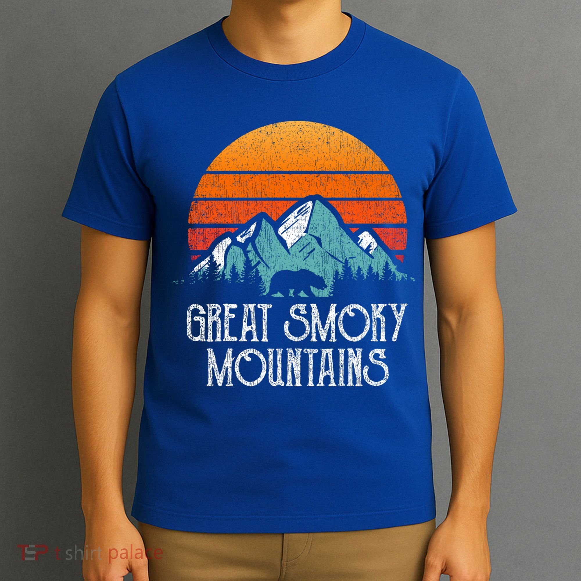 Retro Great Smoky Mountains National Park Bear Vintage Great Gift T-Shirt