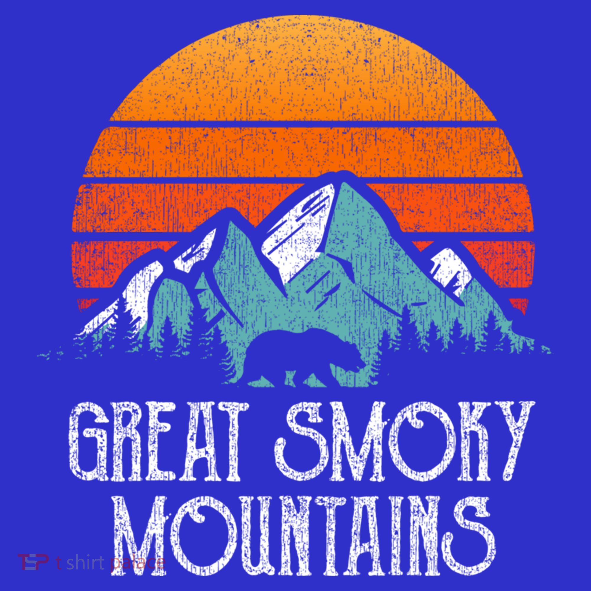 Retro Great Smoky Mountains National Park Bear Vintage Great Gift T-Shirt