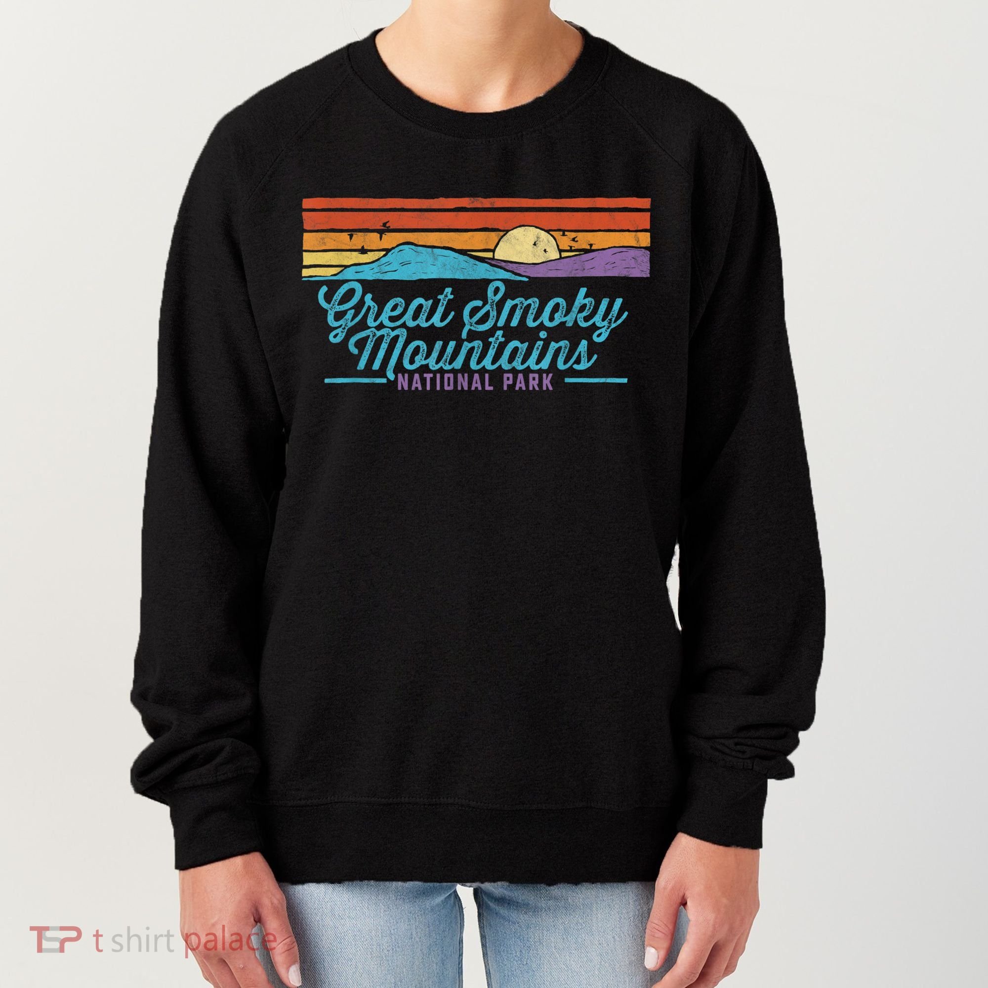 Retro Great Smoky Mountains National Park Women's Sweatshirt
