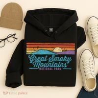 Retro Great Smoky Mountains National Park Hoodie thumb 4