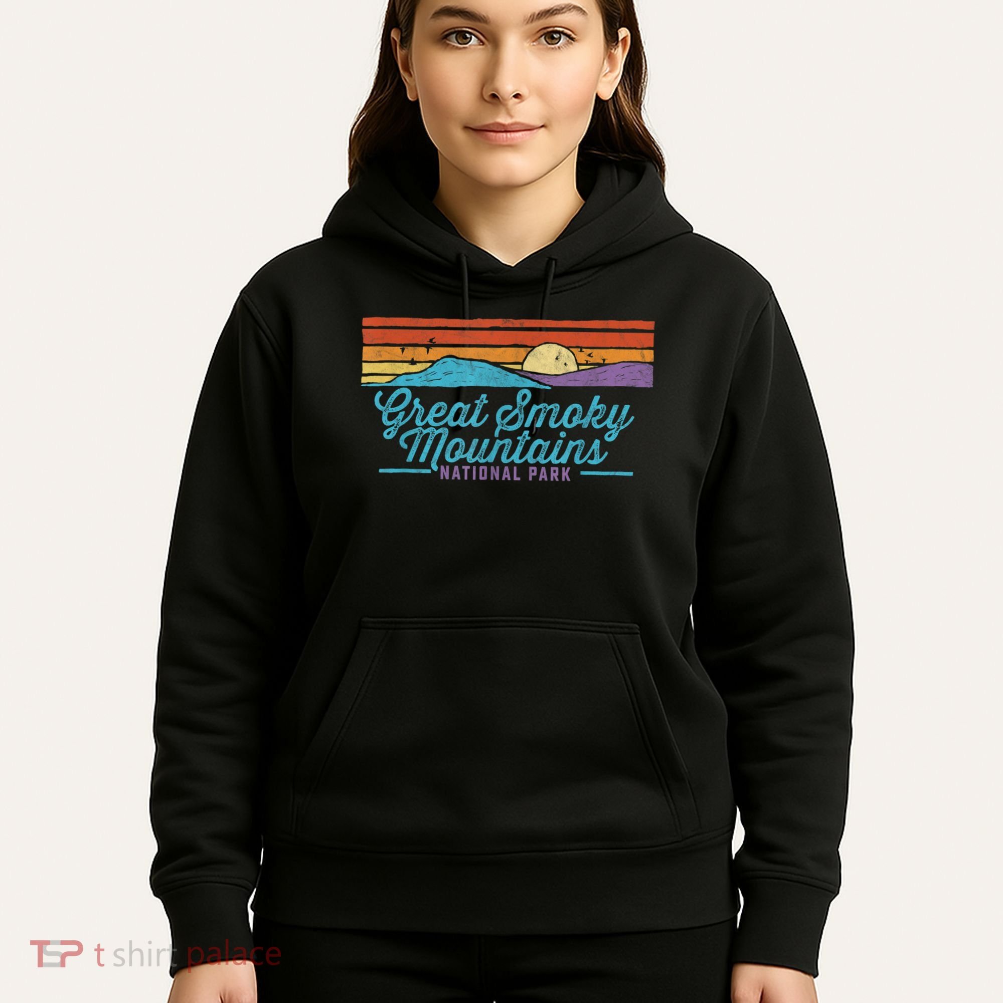 Retro Great Smoky Mountains National Park Hoodie