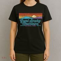 Retro Great Smoky Mountains National Park T-Shirt thumb 4