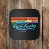 Retro Great Smoky Mountains National Park Coaster thumb 0
