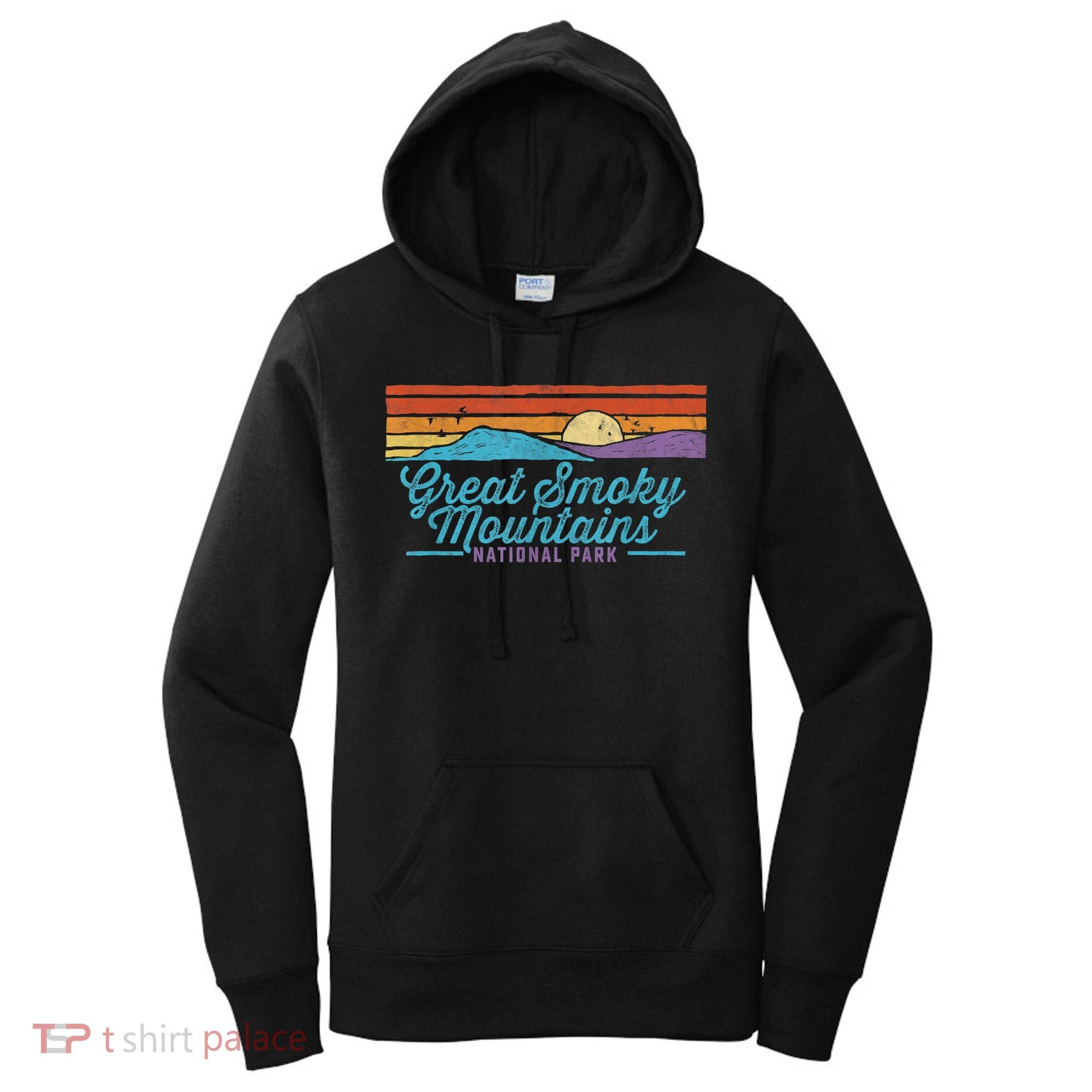 Retro Great Smoky Mountains National Park Women's Hoodie