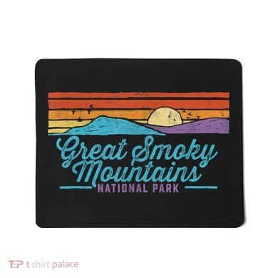 Retro Great Smoky Mountains National Park Mousepad