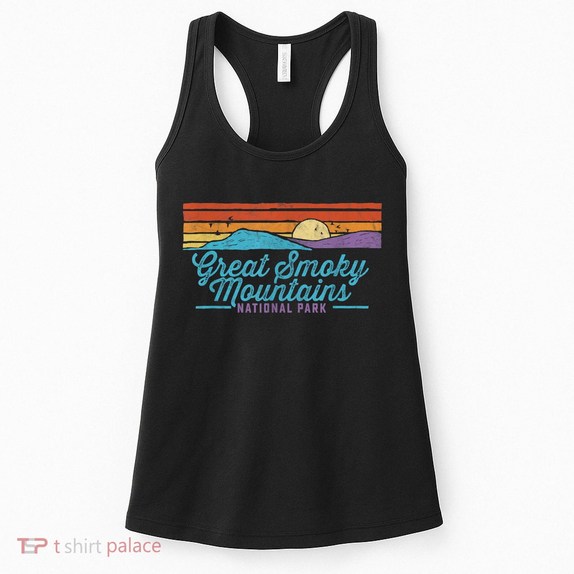 Retro Great Smoky Mountains National Park Women's Tank Top