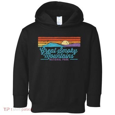Retro Great Smoky Mountains National Park Toddler Hoodie