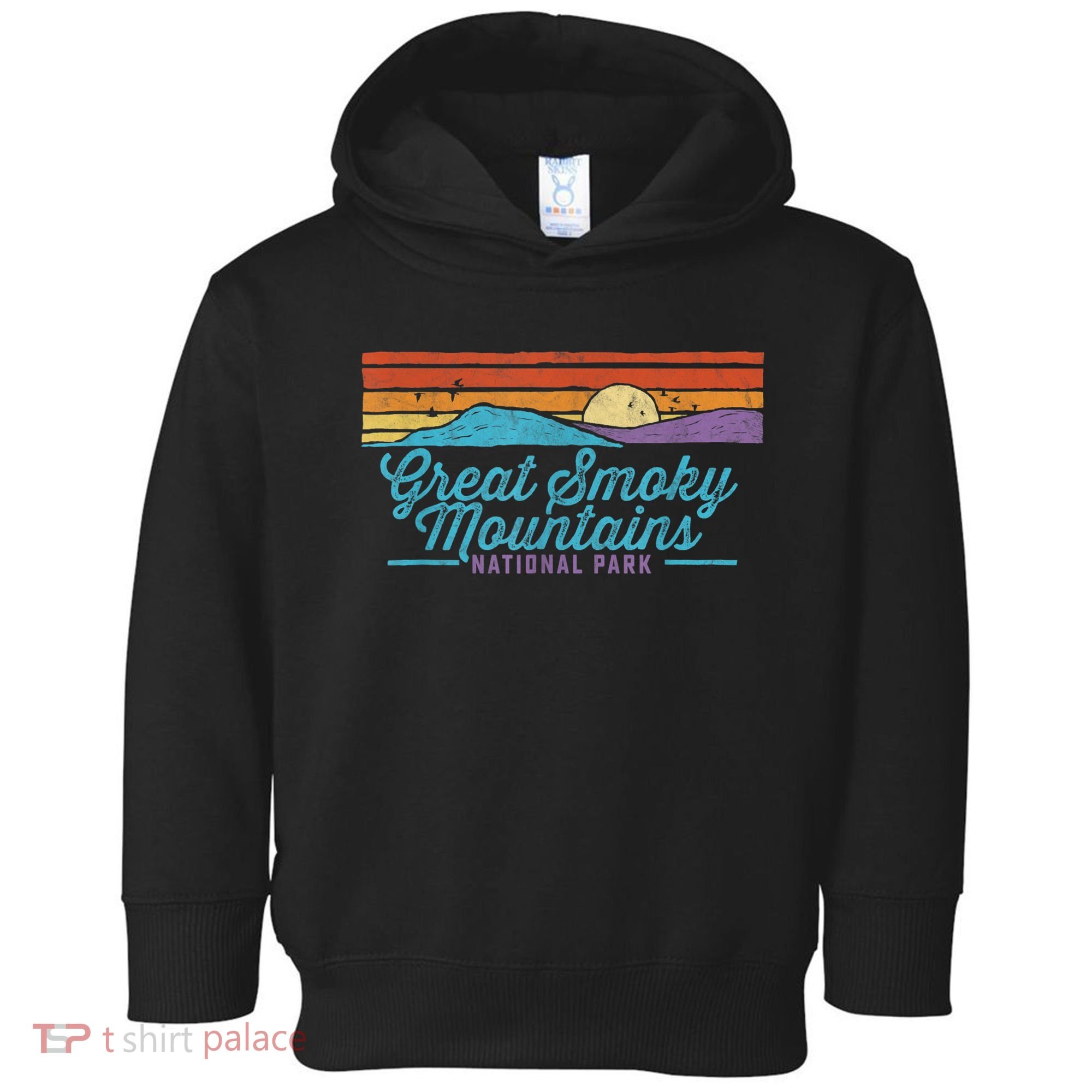 Retro Great Smoky Mountains National Park Toddler Hoodie