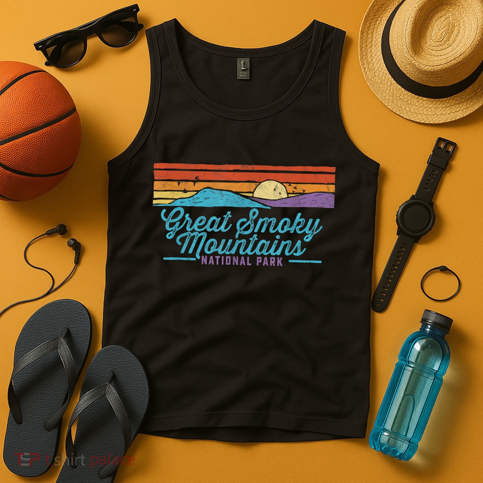 Retro Great Smoky Mountains National Park Tank Top
