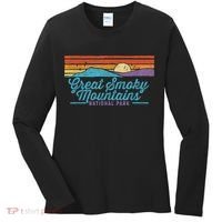 Retro Great Smoky Mountains National Park Women's Long Sleeve Shirt thumb 0