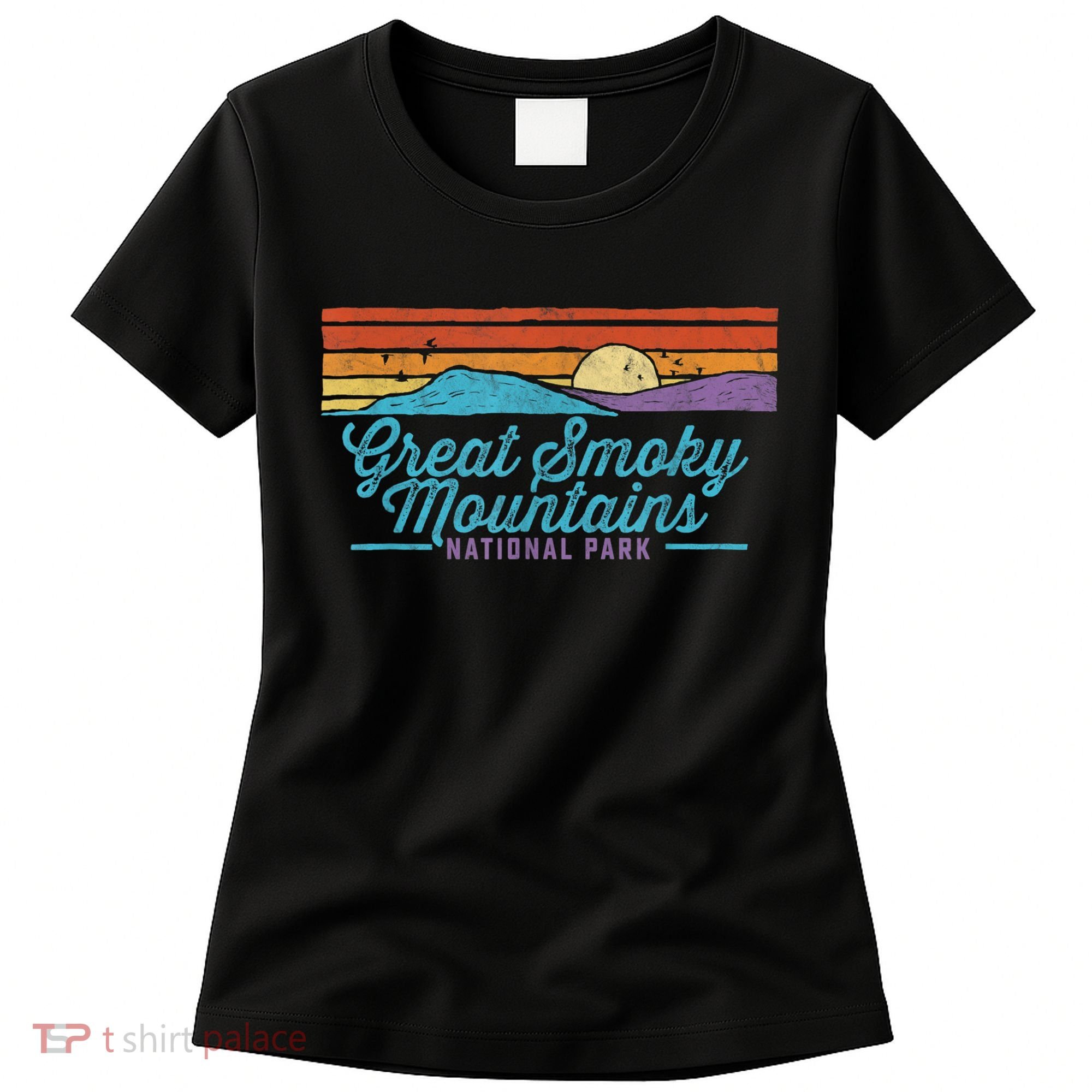 Retro Great Smoky Mountains National Park Women's T-Shirt