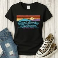 Retro Great Smoky Mountains National Park Women's T-Shirt thumb 3