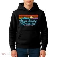 Retro Great Smoky Mountains National Park Kids Hoodie thumb 4