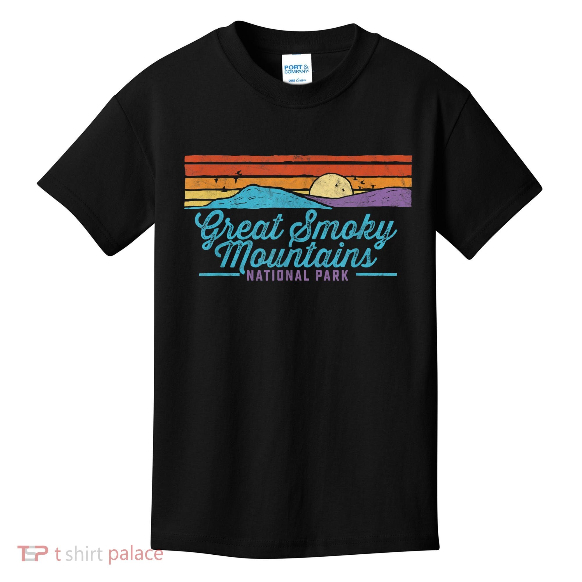 Retro Great Smoky Mountains National Park Kids T-Shirt
