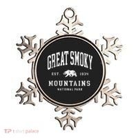 Retro Great Smoky Mountains National Park Ornament thumb 0