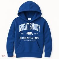 Retro Great Smoky Mountains National Park Kids Hoodie thumb 0