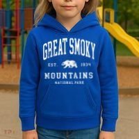 Retro Great Smoky Mountains National Park Kids Hoodie thumb 3
