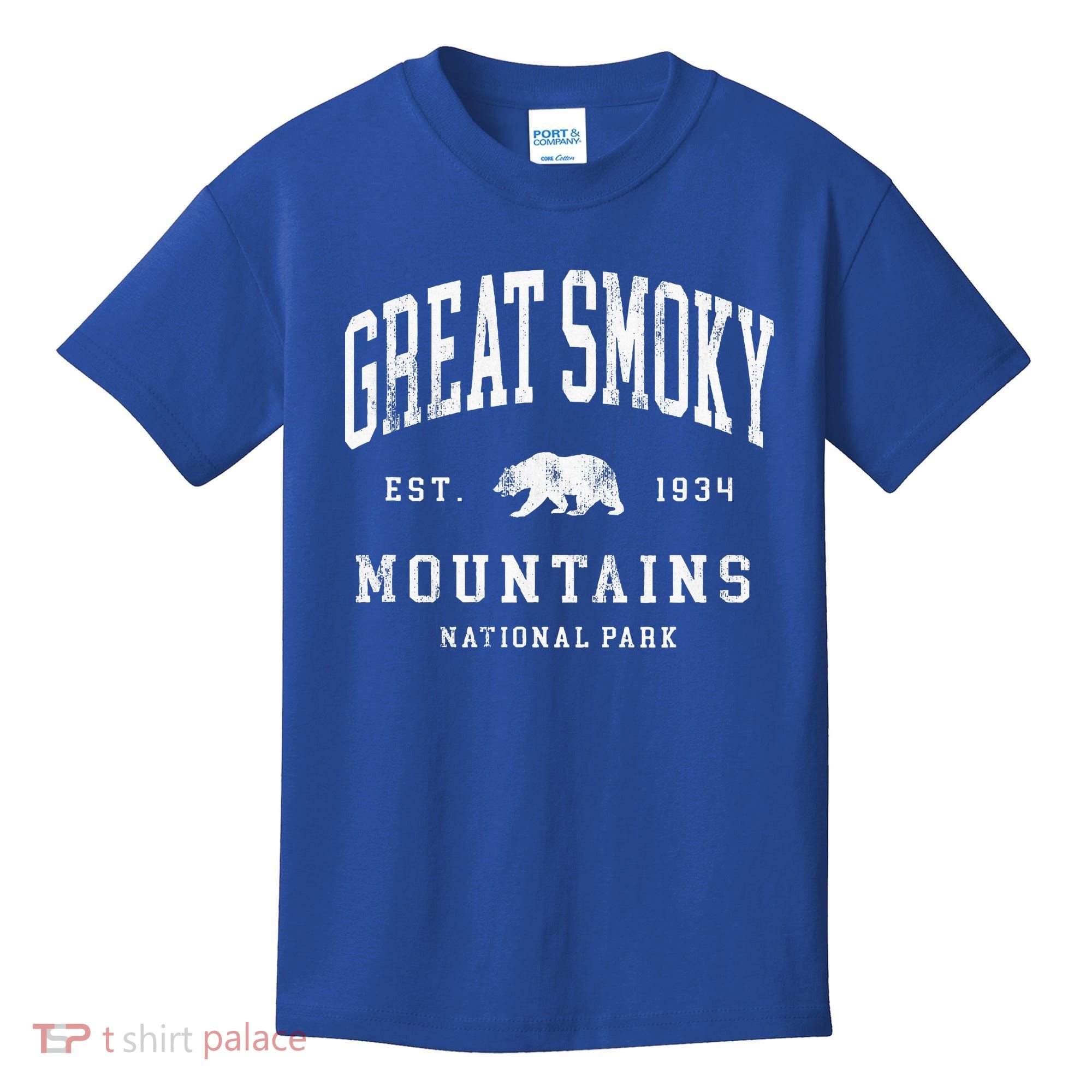 Retro Great Smoky Mountains National Park Kids T-Shirt