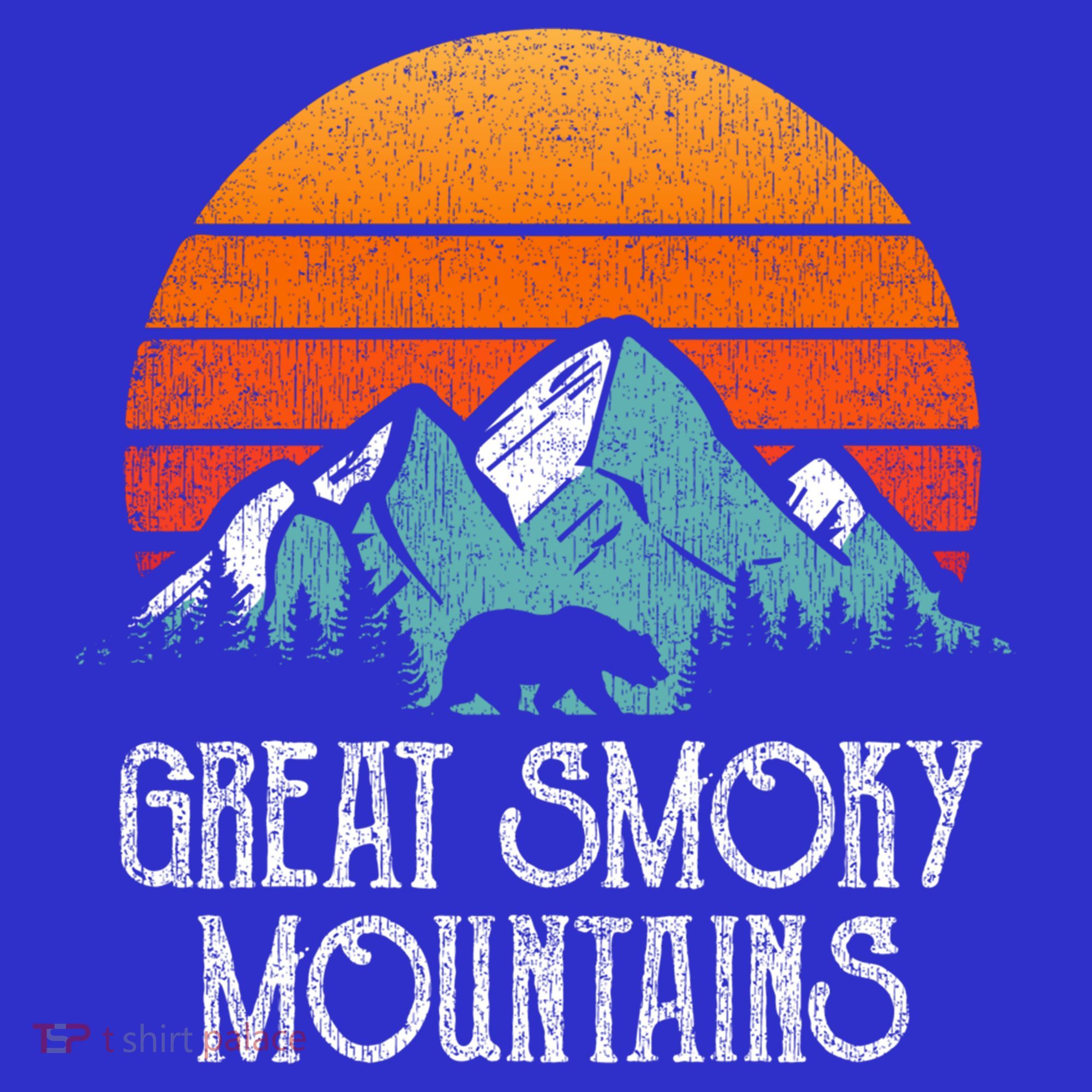 Retro Great Smoky Mountains National Park Bear Vintage Gift T-Shirt
