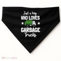 Recycling Garbage Truck Recycle Trash Collector Earth Day USA-Made Doggie Bandana thumb 0