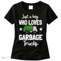 Recycling Garbage Truck Recycle Trash Collector Earth Day Women's T-Shirt thumb 0