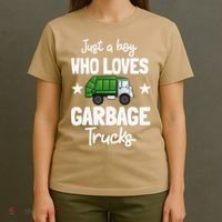Recycling Garbage Truck Recycle Trash Collector Earth Day T-Shirt thumb 4