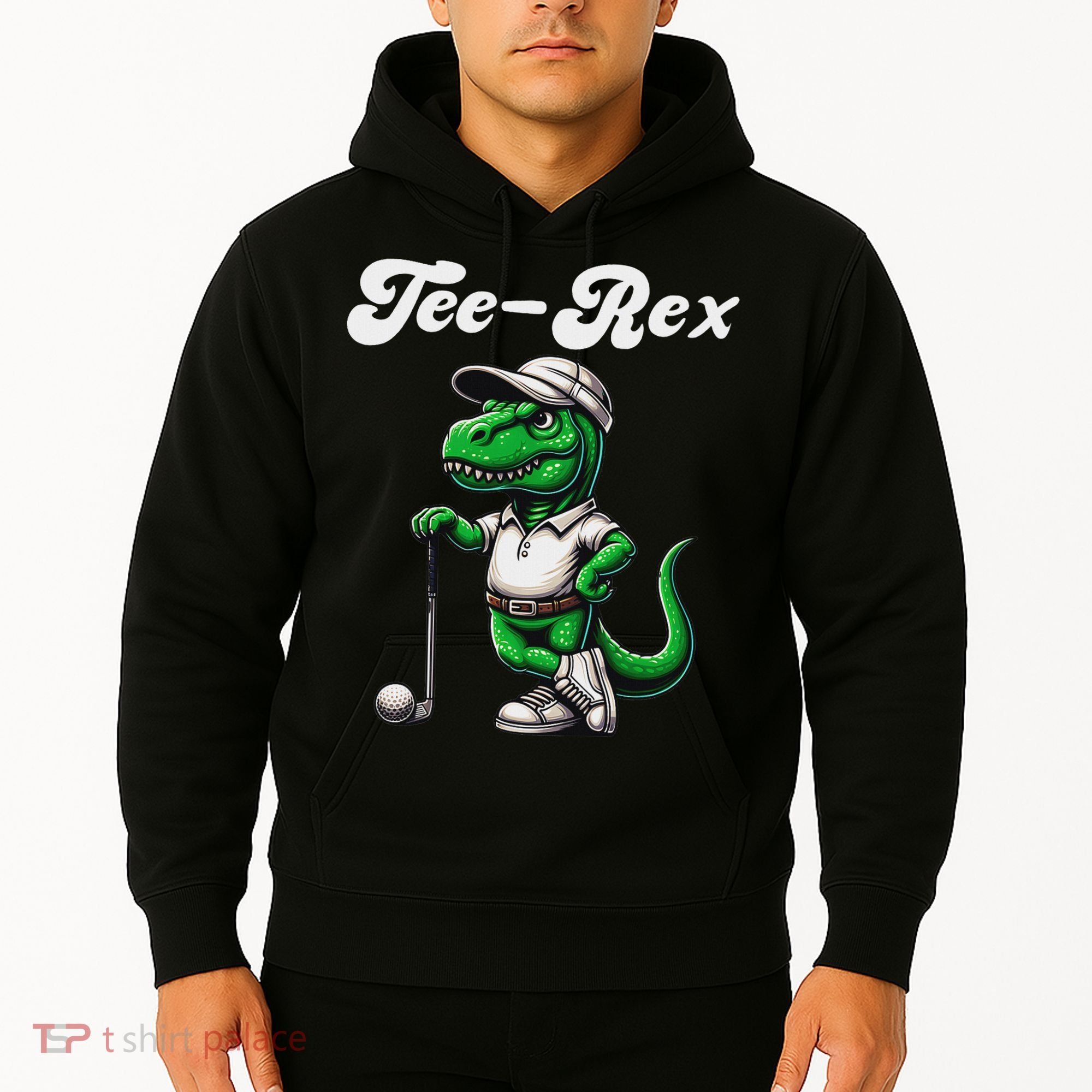 Rex Golf T Rex Dinosaur 's Golfing Hoodie