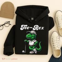 Rex Golf T Rex Dinosaur 's Golfing Hoodie thumb 4