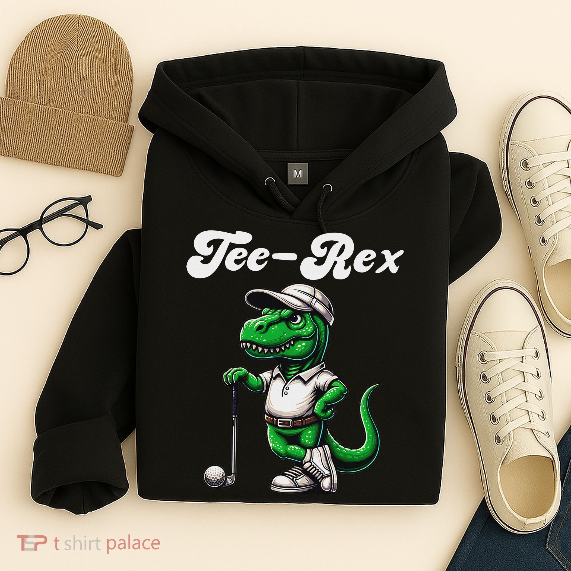 Rex Golf T Rex Dinosaur 's Golfing Hoodie