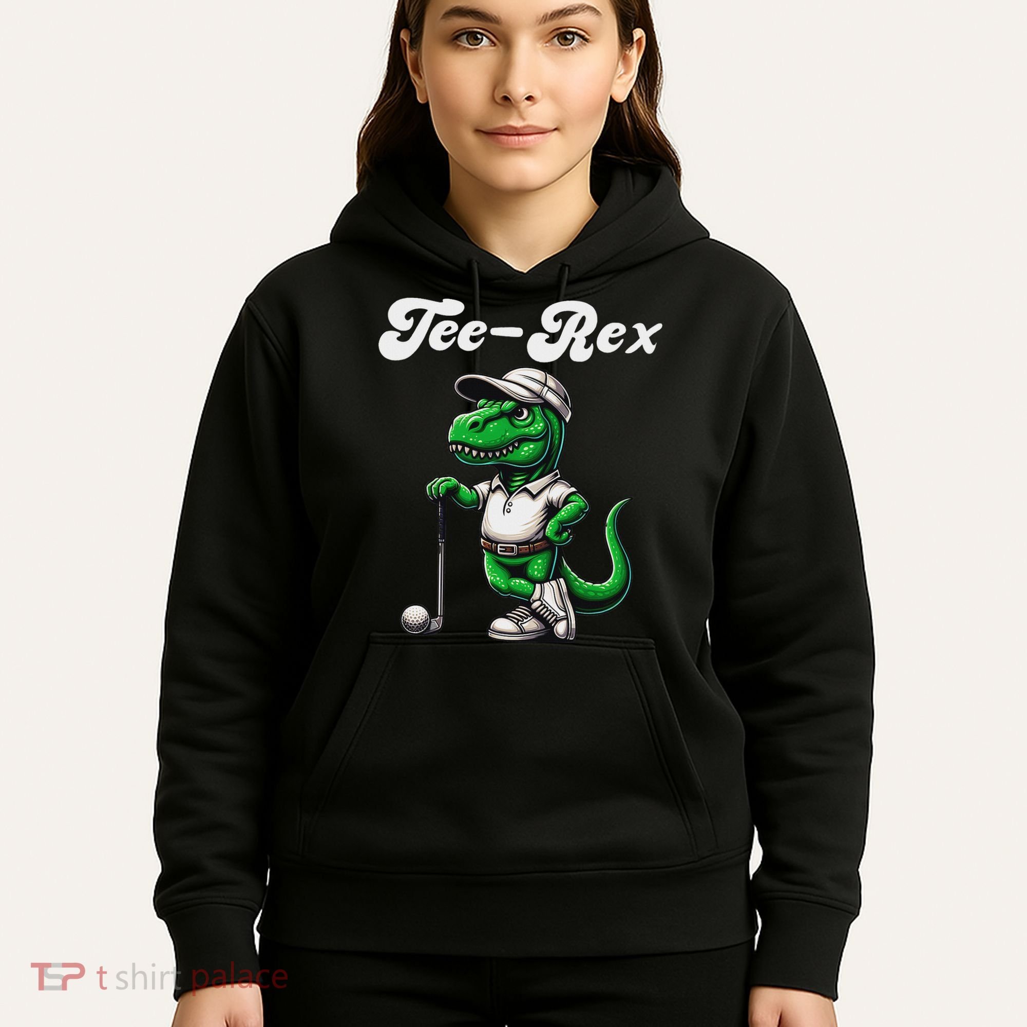 Rex Golf T Rex Dinosaur 's Golfing Hoodie