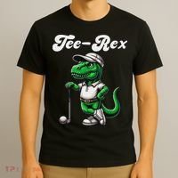 Rex Golf T Rex Dinosaur 's Golfing T-Shirt thumb 3