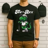 Rex Golf T Rex Dinosaur 's Golfing T-Shirt thumb 6