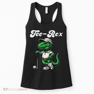 Rex Golf T Rex Dinosaur 's Golfing Women's Tank Top