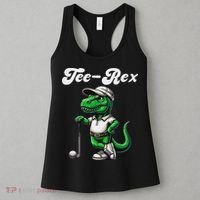 Rex Golf T Rex Dinosaur 's Golfing Women's Tank Top thumb 3