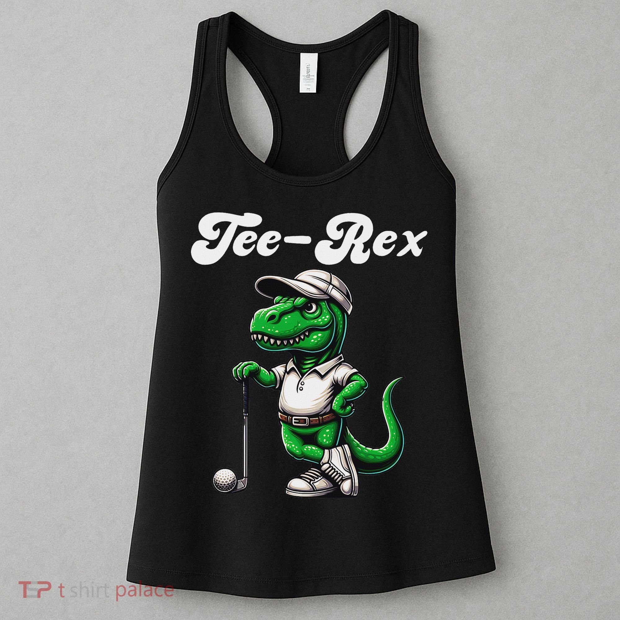Rex Golf T Rex Dinosaur 's Golfing Women's Tank Top