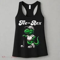 Rex Golf T Rex Dinosaur 's Golfing Women's Tank Top thumb 3