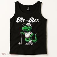 Rex Golf T Rex Dinosaur 's Golfing Tank Top thumb 2