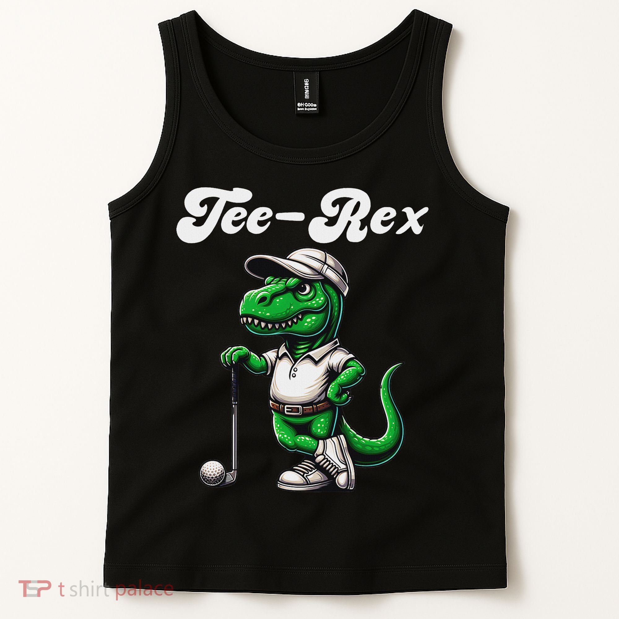 Rex Golf T Rex Dinosaur 's Golfing Tank Top