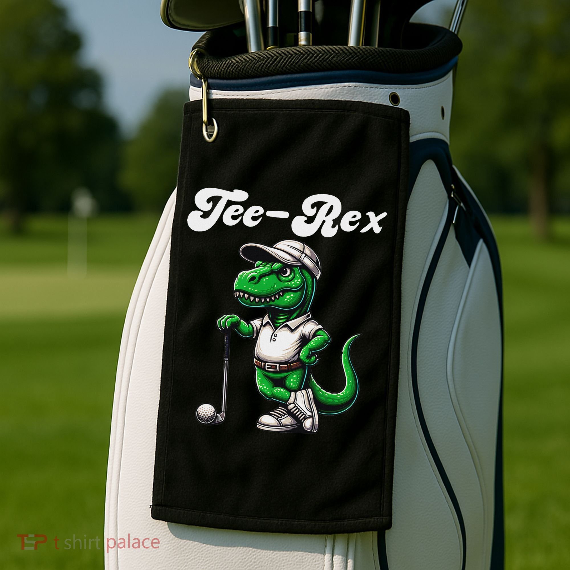 Rex Golf T Rex Dinosaur 's Golfing Golf Towel