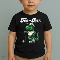 Rex Golf T Rex Dinosaur 's Golfing Toddler T-Shirt thumb 2