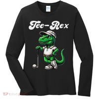 Rex Golf T Rex Dinosaur 's Golfing Women's Long Sleeve Shirt thumb 0