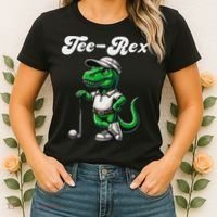 Rex Golf T Rex Dinosaur 's Golfing Women's T-Shirt thumb 2