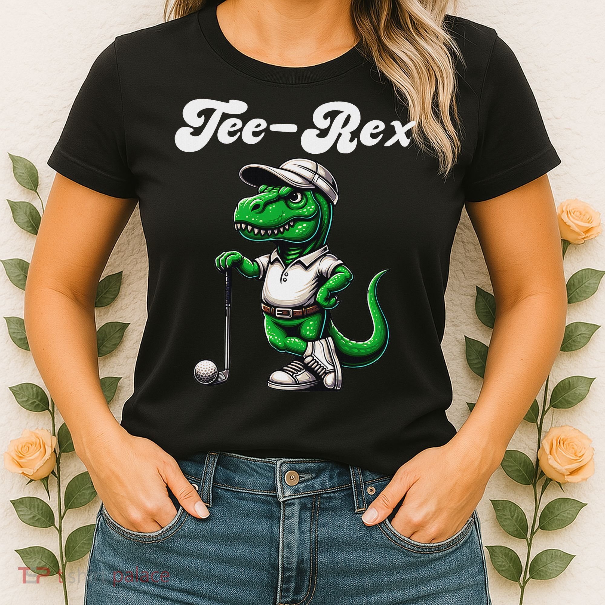 Rex Golf T Rex Dinosaur 's Golfing Women's T-Shirt