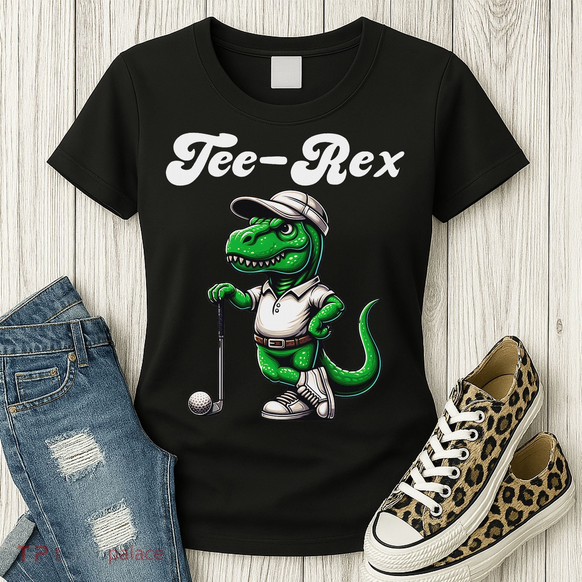 Rex Golf T Rex Dinosaur 's Golfing Women's T-Shirt