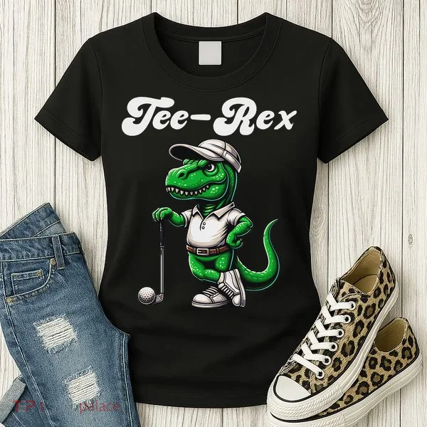 Rex Golf T Rex Dinosaur 's Golfing Women's T-Shirt