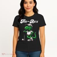 Rex Golf T Rex Dinosaur 's Golfing Women's T-Shirt thumb 4