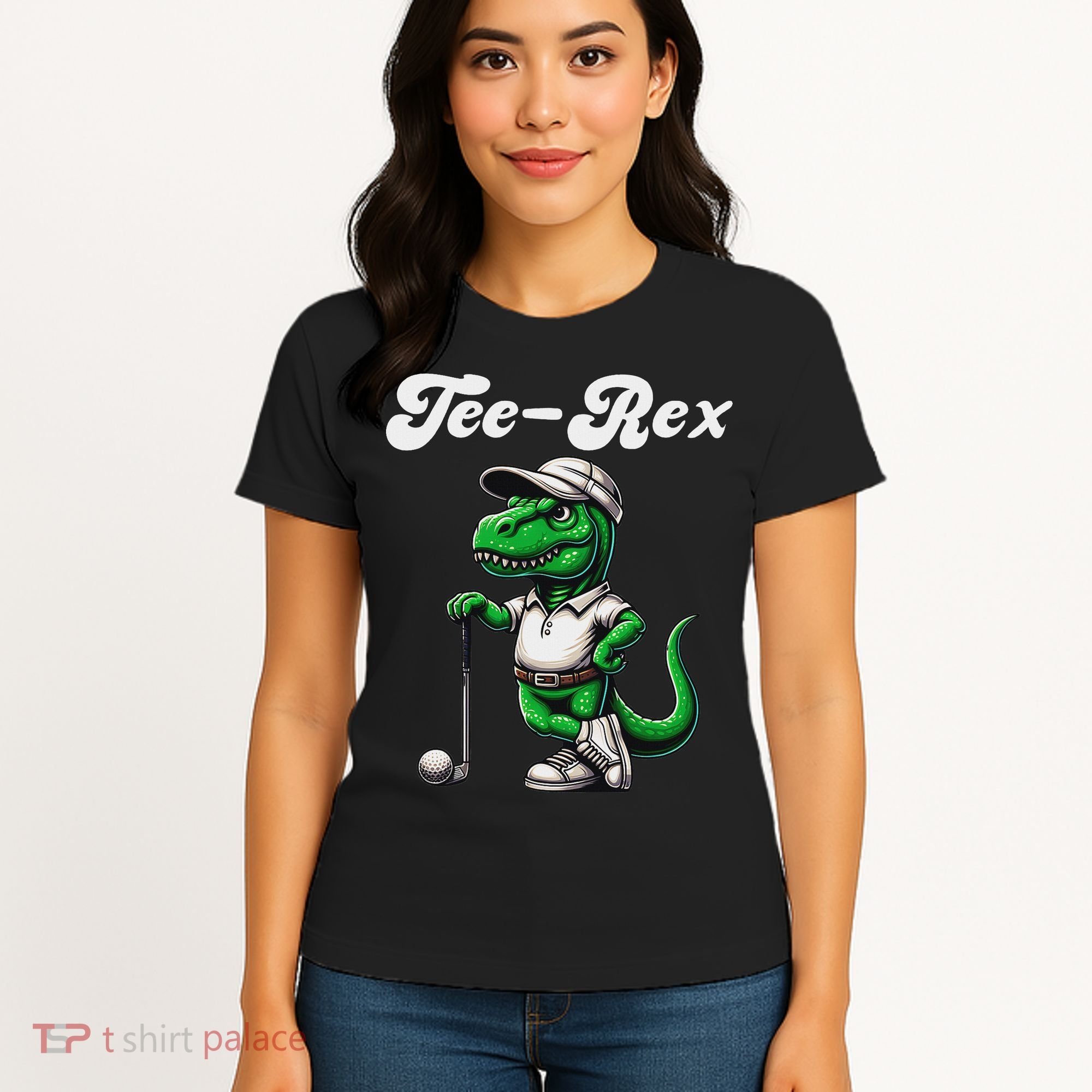 Rex Golf T Rex Dinosaur 's Golfing Women's T-Shirt