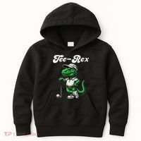 Rex Golf T Rex Dinosaur 's Golfing Kids Hoodie thumb 0